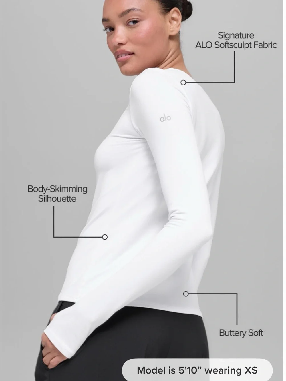 Alo Alosoft Finesse Long Sleeve Tee